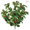 2-Pack: Green &#x26; White Holly Bush with Silk Leaves &#x26; Berries by Floral Home&#xAE;